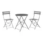 Conjunto de Mesa con 2 Sillas IPAE Progarden Bistró Plegable Antracita (3 Piezas) de IPAE Progarden, Conjuntos de muebles de ...