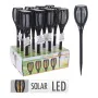 Torche de Jardin Progarden Solaire Effet flamme Noir polypropylène Ø 10 x 58 cm de Progarden, Bougies d'extérieur - Réf : S79...