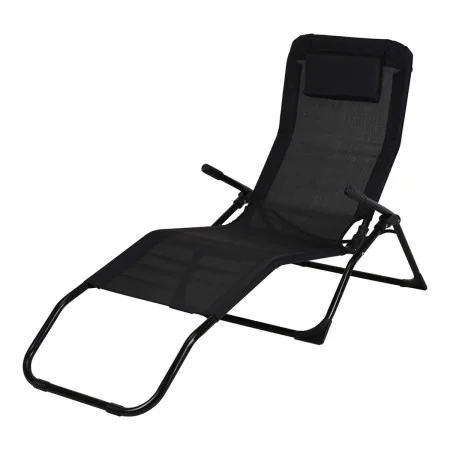 Ligstoel Ambiance Dobrável Preto 158 cm de Ambiance, Espreguiçadeiras - Ref: S7918899, Preço: 39,28 €, Desconto: %