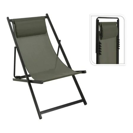 Silla Plegable con Reposacabezas Verde de BigBuy Outdoor, Sillas plegables - Ref: S7918903, Precio: 68,06 €, Descuento: %