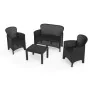 Garden furniture IPAE Progarden Jungle jun06can Anthracite (4 Pieces) by IPAE Progarden, Garden Furniture Sets - Ref: S791920...