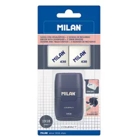 Ensemble Gomme et Taille-Crayon Milan Afilaborra Compact Serie 1918 Double Bleu de Milan, Taille-crayons - Réf : S7920961, Pr...