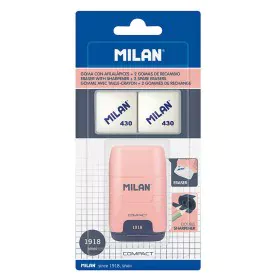 Eraser and Pencil Sharpener Set Milan Afilaborra Compact Serie 1918 Double Pink by Milan, Pencil Sharpeners - Ref: S7920962, ...