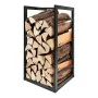 Log Stand EDM Black Metal 33 x 33 x 68 cm by EDM, Firewood Racks - Ref: S7921134, Price: 34,63 €, Discount: %