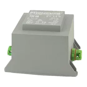 Transformador de seguridad para iluminación de piscinas PHONOVOX tp30103cr 150 VA 12 V 230 V 50-60 Hz 12,9 x 7,2 x 9,9 cm de ...