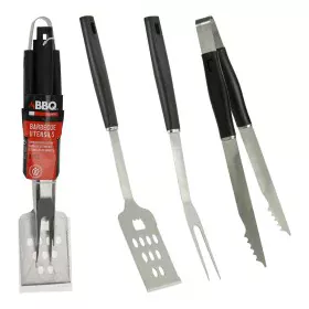 Utensílios para churrasco Preto 3 Peças de BigBuy BBQ, Kits de utensílios - Ref: S7922353, Preço: 9,80 €, Desconto: %