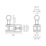 Awning bracket Micel TLD01 White 6,9 x 3,07 x 7,32 cm Handrail 2 Pieces by Micel, Awning Cranks - Ref: S7922832, Price: 33,49...