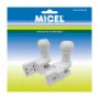 Awning bracket Micel TLD01 White 6,9 x 3,07 x 7,32 cm Handrail 2 Pieces by Micel, Awning Cranks - Ref: S7922832, Price: 33,49...