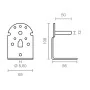 Halterung für Sonnensegel Micel TLD08 Weiß 6,5 x 8,6 x 10,8 cm Achse 2 Stücke von Micel, Markisenkurbeln - Ref: S7922835, Pre...