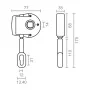 Meccanismo per tenda da sole a rullo Micel TLD05 Bianco 7,7 x 3,5 x 17,5 cm Manuale 1:11 di Micel, Manovelle manuali - Rif: S...