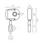 Mechanism for roll-out awning Micel TLD05 White 7,7 x 3,5 x 13,5 cm Manual 1:7 by Micel, Awning Cranks - Ref: S7922837, Price...