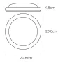 Wall Light EDM 32446 White Plastic F 18 W 120 W 1820 Lm Movement Sensor Light sensor Circular (4000 K) by EDM, Outdoor Wall L...