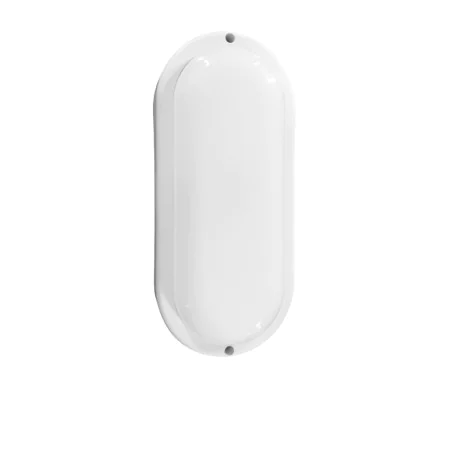 Wall Light EDM 32448 White Plastic F 18 W 120 W 1820 Lm Movement Sensor Light sensor Oval (4000 K) by EDM, Outdoor Wall Light...