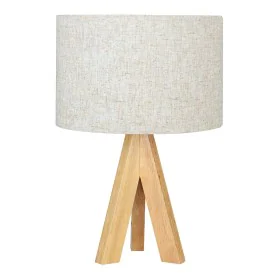 Desk lamp EDM 32160 Wood Cloth 18 x 18 x 30 cm E27 by EDM, Bedside and Table Lamps - Ref: S7923036, Price: 28,98 €, Discount: %