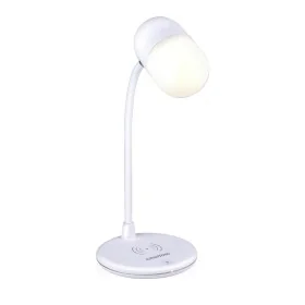 Lampe LED avec haut-parleur et chargeur sans fil Grundig Blanc 10 W 50 lm Ø 12 x 26 cm Plastique 3-en-1 de Grundig, Lampes de...