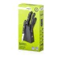 Conjunto de Facas de Cozinha e Suporte San Ignacio SG-4181 Preto Aço inoxidável 6 Peças de San Ignacio, Jogos de facas de coz...