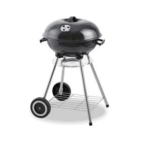 Coal Barbecue with Cover and Wheels EDM 73834 Black Iron Ø 44 x 70 cm by EDM, Outdoor barbecues - Ref: S7923521, Price: 39,28...