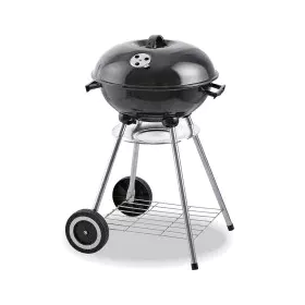 Barbecue a Carbone con Coperchio e Ruote EDM 73834 Nero Ferro Ø 44 x 70 cm di EDM, Barbecue all'aperto - Rif: S7923521, Prezz...