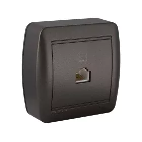 Tomada para telefone e ADSL Solera Mural Grafite RJ45 de Solera, Fichas - Ref: S7923564, Preço: 17,53 €, Desconto: %