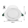 Downlight Philips Diamond Cut Blanc 2,2 W 400 lm Ø 10,5 x 4,95 cm (4000 K) de Philips, Éclairages pour le toit - Réf : S79240...