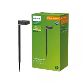 Estaca solar de jardín Philips Vynce 1,5 W 10,5 x 13,5 x 54 cm Negro Plástico Cuadrado (2700 K) (Blanco Cálido) (1 unidad) de...