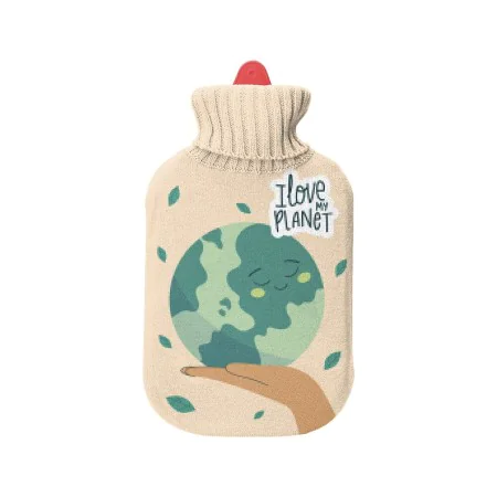 Hot Water Bottle EDM 78991 I Love My Planet 2 L by EDM, Hot and cold treatments - Ref: S7924254, Price: 10,15 €, Discount: %