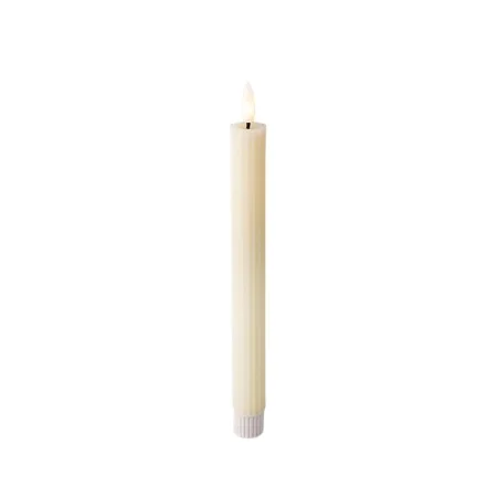 LED Candle Lumineo Beige Ø 2,2 x 24,5 cm (AAA) (2 Units) by Lumineo, Candle Lights - Ref: S7924582, Price: 10,65 €, Discount: %