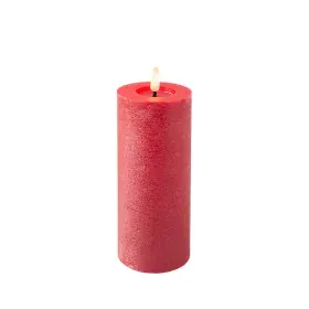 LED Candle Lumineo Red Ø 7 x 19 cm Rustic (AAA) by Lumineo, Candle Lights - Ref: S7924616, Price: 7,20 €, Discount: %