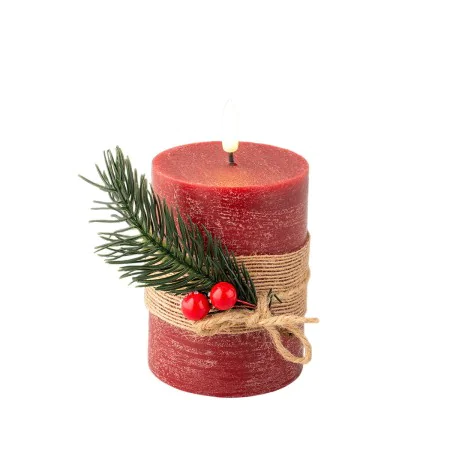 LED Candle Lumineo Red ø 7,5 x 13 cm Rustic (AA) by Lumineo, Candle Lights - Ref: S7924618, Price: 9,63 €, Discount: %