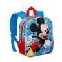 3D School Bag Mickey Mouse Karactermania Blue 26 x 11 x 31 cm by Mickey Mouse, Children's Backpacks - Ref: S7924929, Price: 1...