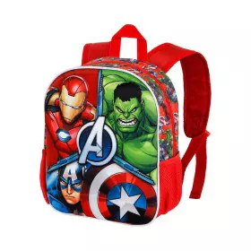 Zaino Scuola 3D The Avengers Karactermania Rosso 26 x 11 x 31 cm di The Avengers, Zainetti per bambini - Rif: S7924932, Prezz...