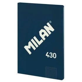 Cahier Milan 1918 Blue marine A4 à carreaux de Milan, Blocs mémo - Réf : S7925069, Prix : 4,20 €, Remise : %