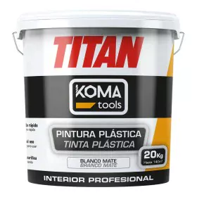 Tinta Plástica Koma Tools TITAN Branco 20 kg de Koma Tools, Tintas para interiores - Ref: S7925149, Preço: 47,94 €, Desconto: %