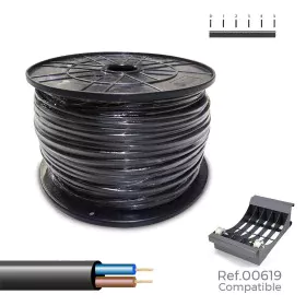 Cable Eléctrico Manguera Sediles Negro 2 x 1 mm 300 m H05VV-F de Sediles, Cables eléctricos - Ref: S7925569, Precio: 238,66 €...