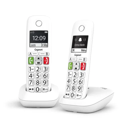 Kabelloses Telefon Gigaset E290 Duo Weiß von Gigaset, Digitaltelefone und ISDN-Telefone - Ref: S8102369, Preis: 52,47 €, Raba...