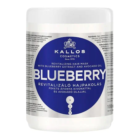 Maschera Rivitalizzante Kallos Cosmetics Blueberry 1 L di Kallos Cosmetics, Balsami ad azione profonda e trattamenti - Rif: S...