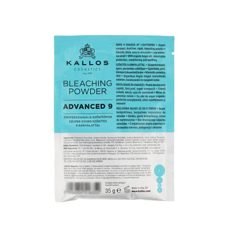 Oxidante Capilar Kallos Cosmetics Advanced 9 Em pó 35 g de Kallos Cosmetics, Descolorante - Ref: S8303354, Preço: 2,25 €, Des...