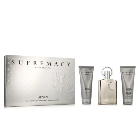 Set mit Herrenparfüm Afnan Supremacy Silver EDP 3 Stücke von Afnan, Sets - Ref: S8312905, Preis: 41,72 €, Rabatt: %