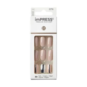 Unhas postiças Kiss imPRESS color Cloudy (30 Unidades) de Kiss, Unhas postiças e acessórios - Ref: S8316903, Preço: 12,34 €, ...