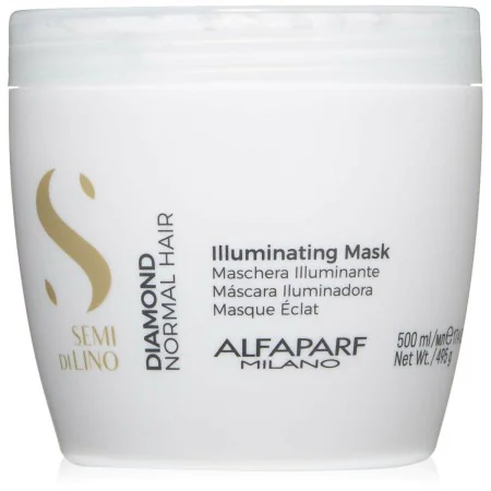 Maschera Illuminante Alfaparf Milano Semi Di Lino Diamond 500 ml di Alfaparf Milano, Balsami ad azione profonda e trattamenti...