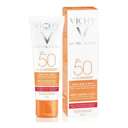 Creme Anti-idade Vichy Capital Soleil 50 ml Antioxidante 3 em 1 de Vichy, Filtros solares - Ref: S8319559, Preço: 23,14 €, De...