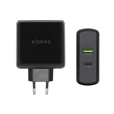 Caricabatterie USB da Parete Aisens PD 3.0 USB-C 48 W Nero di Aisens, Caricabatterie - Rif: S8400196, Prezzo: 13,73 €, Sconto: %