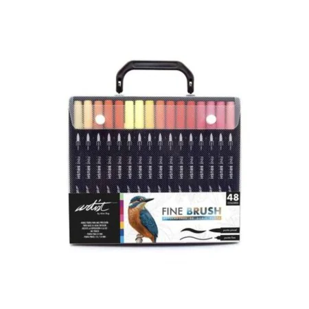 Set of Felt Tip Pens Alex Bog Fine Brush Creative 48 Pieces Multicolour by Alex Bog, Fineliners - Ref: S8400244, Price: 22,45...