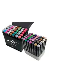 Conjunto de Canetas de Feltro Alex Bog Luxury Canvas Gama Artist 40 Peças Ponta dupla Multicolor de Alex Bog, Marcadores de p...