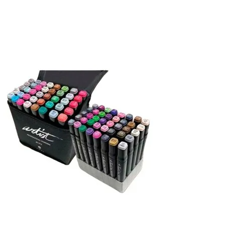 Ensemble de Marqueurs Alex Bog Luxury Canvas Gama Artist 40 Pièces Double pointe Multicouleur de Alex Bog, Stylos feutre - Ré...