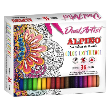 Set of Felt Tip Pens Alpino Dual Artist Multicolour 36 Pieces by Alpino, Fineliners - Ref: S8400317, Price: 18,00 €, Discount: %