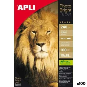 Papel Fotográfico Brillante Apli 100 Hojas 10 x 15 cm de Apli, Papel de impresión - Ref: S8400754, Precio: 17,16 €, Descuento: %