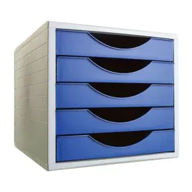 Archivador Modular Archivo 2000 ArchivoTec Serie 4000 5 cajones Din A4 Azul 34 x 27 x 26 cm de Archivo 2000, Materiales, orga...