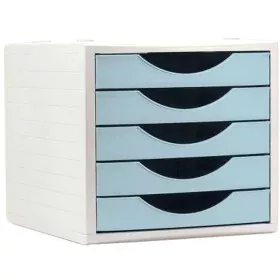 Archivador Modular Archivo 2000 ArchivoTec Serie 4000 5 cajones Din A4 Azul Pastel 34 x 27 x 26 cm de Archivo 2000, Materiale...