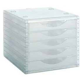 Modularer Ablageschrank Archivo 2000 ArchivoTec 5 Schubladen Durchsichtig 34 x 27 x 26 cm von Archivo 2000, Schreibtischbedar...